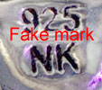 NK fake mark on import jewelry