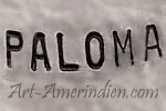 Paloma mark on Indian Native jewelry is Janice Paloma Zuni