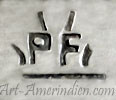 PF hallmark on native American jewelry is Paul Frank Navajo