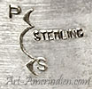 PS mark on Indian jewelry for Pete Sierra