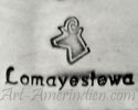 antelope head stamp for Dwayne Lomayestewa Hopi Indian Native american hallmark