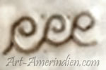 Water symbol on Hopi style jewelry