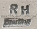 RH hallmark on jewelry is Randy Hoskie Navajo signature
