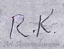 R.K. hand script mark on indian jewelry is Regina Kallestewa Zuni