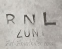 RNL mark for Rudell & Nancy Laconsello Zuni