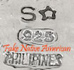 S and star mark is a fake Native American hallmark, made in Phillipines