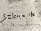 SEKAKUKU mark for Bobby Sekakuku Hopi silversmith