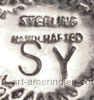 SY is Steve Yellowhorse hallmark on Navajo jewelry