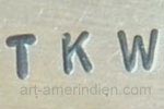 TKW hallmark for Tim Kee Whitman Navajo Silversmith