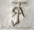 TJRA mark on jewelry is Elisabeth Taliman Cochiti hallmark
