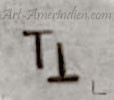 TT upside down mark on navajo claw pendant