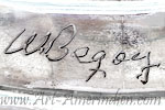 W Begay handscript hallmark is Wilford Begay earlier mark
