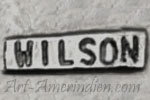Wilson hallmark on a plate is Wilson Joe Navajo