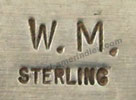 W.M. Hallmark for Wilbur Musket, Navajo silversmith